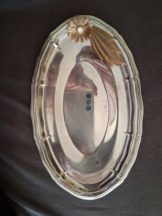 Vassoio placcato Argento Vintage Made in Italy