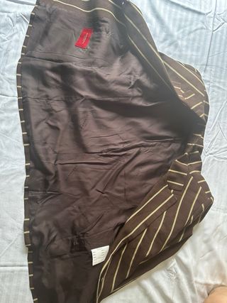 Americana Burberry London Rayas Marrón