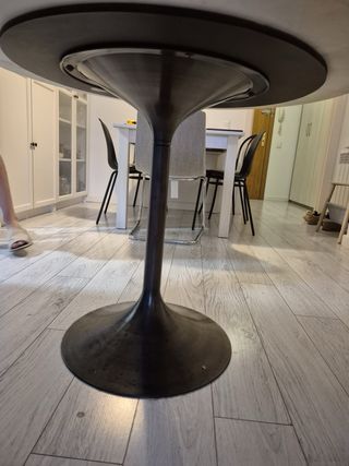 Mesa redonda mármol Westwing 90cm diámetro