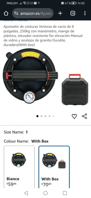 Ventosa de vacío 220KG