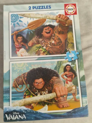 2 Puzzles Disney Vaiana Educa 48 piezas