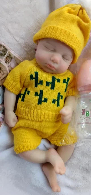 Bebé Reborn Silicona 33-34 cm QUEDA UNA