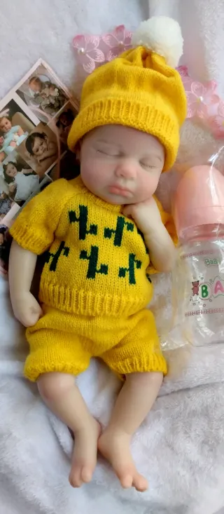 Bebé Reborn Silicona 33-34 cm QUEDA UNA