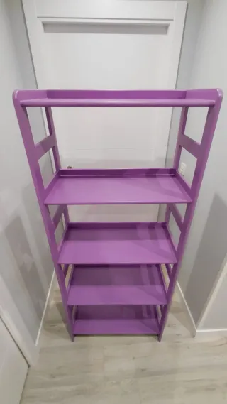 Estantería Morada de Madera