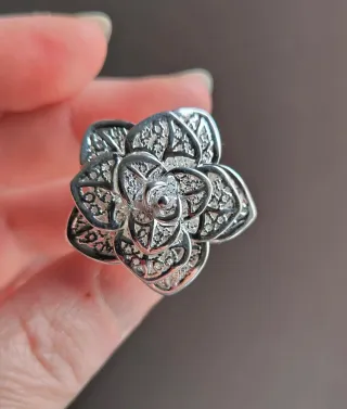 Anillo Plata Flor