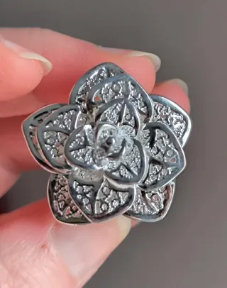 Anillo Plata Flor