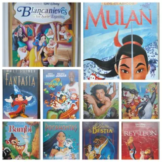 Lote 10 VHS Clásicos Disney + En Busca del Valle+