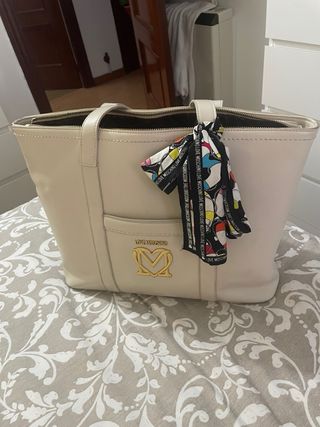 Bolso Love Moschino Beige Multicolor