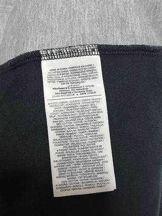 Chaqueta Nike Tech Fleece Negra y Gris