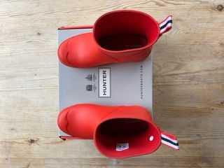 Botas de agua Hunter cortas rojas