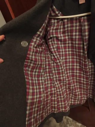 Chaqueta de paño gris