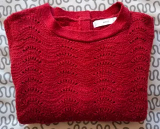 Jersey Mango Rojo Calado