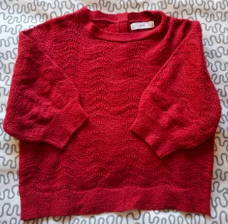 Jersey Mango Rojo Calado