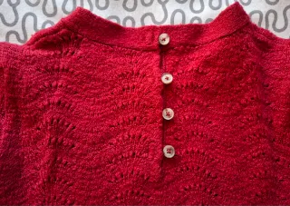 Jersey Mango Rojo Calado