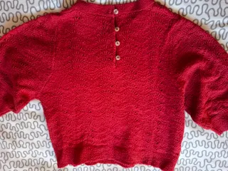 Jersey Mango Rojo Calado