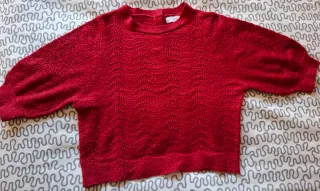 Jersey Mango Rojo Calado