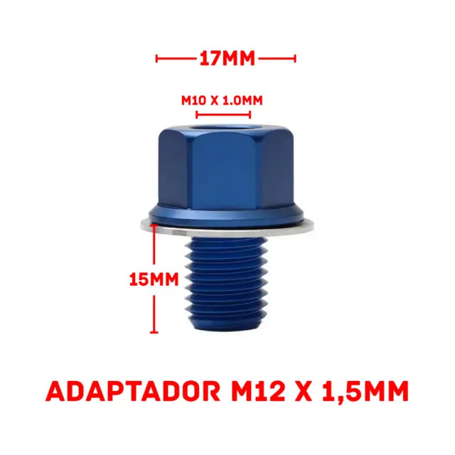 ADAPTADOR MEDIDAS M12x1,50MM SENSOR TEMPERATURA