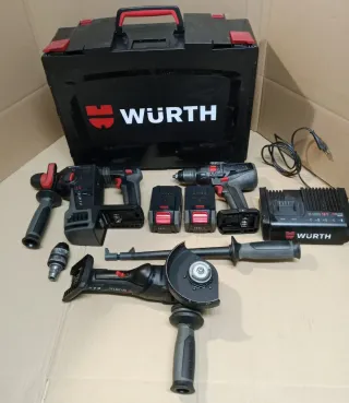 Combo 3 Herramientas Wurth 18V motor Brushless
