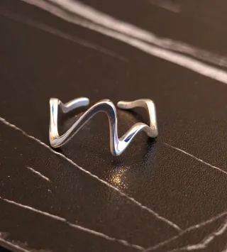 Anillo Plata Ley Zigzag