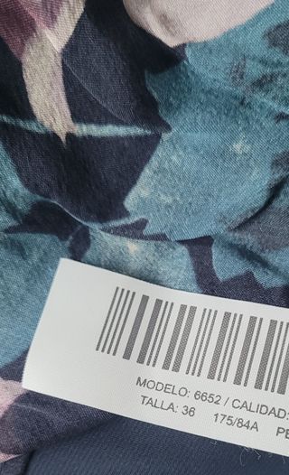 Vestido seda Massimo Dutti floral manga francesa