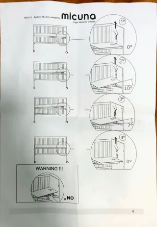 Somier Micuna 120x60 Reclinable