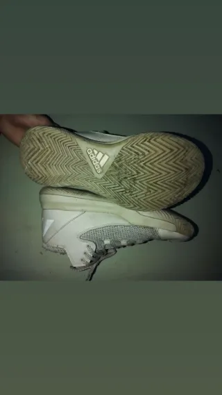 Zapatillas Adidas Grises y Blancas