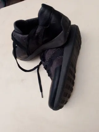 Zapatillas HIGH SOFT mujer talla 36 negras/grises