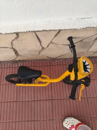 Bicicleta niño sin pedales con freno,sin bolsita
