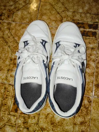 Zapatillas Lacoste Blancas y Azules
