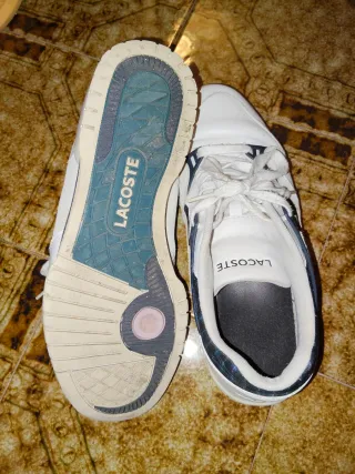 Zapatillas Lacoste Blancas y Azules