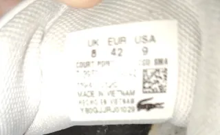 Zapatillas Lacoste Blancas y Azules