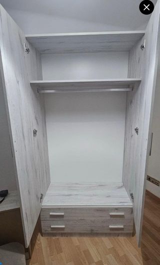 Armario 2 Puertas 2 Cajones diferentes materiales