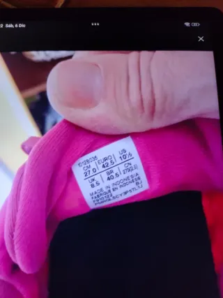 Zapatillas Asics Mujer Talla 42.5 Rosa