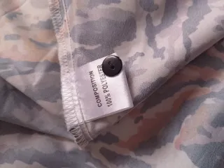 Vestido largo raso estampado