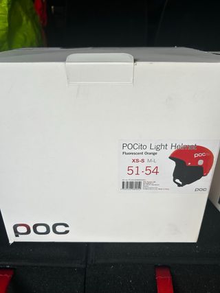 Casco POCito Arancia Fluo