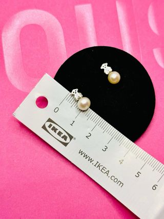 Pendientes Tous Oso Perla Plata