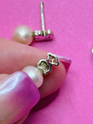 Pendientes Tous Oso Perla Plata