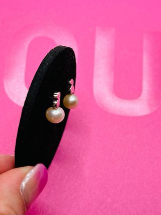 Pendientes Tous Oso Perla Plata