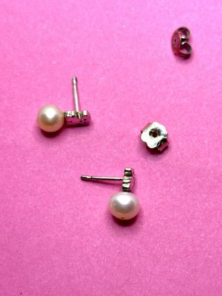 Pendientes Tous Oso Perla Plata