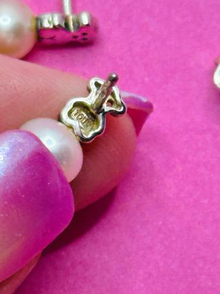 Pendientes Tous Oso Perla Plata