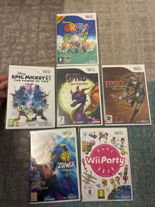 Lote 6 Videojuegos Nintendo Wii