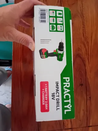 Taladro Percutor Practyl 18V + Batería 2.0Ah