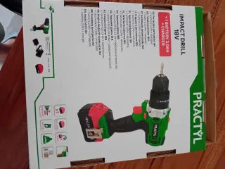 Taladro Percutor Practyl 18V + Batería 2.0Ah