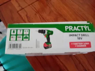 Taladro Percutor Practyl 18V + Batería 2.0Ah