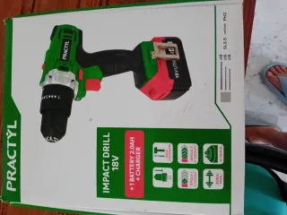 Taladro Percutor Practyl 18V + Batería 2.0Ah