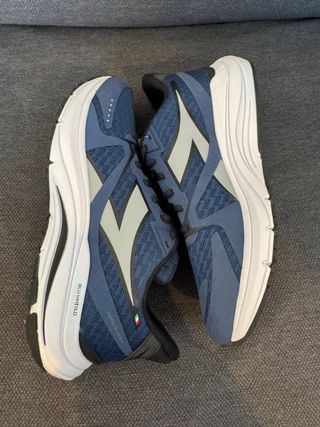 Zapatillas Diadora Running Azules y Blancas
