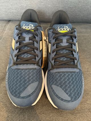 Zapatillas Diadora Running Azules y Blancas