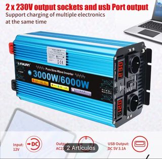 Inversor Onda Pura 3000W/6000W DC 12V