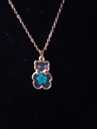 Colgante osito cadena dorada