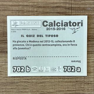 Figurine Calciatori Panini 2015/2016 Modena